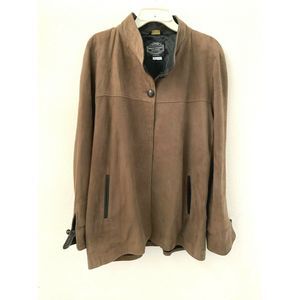 First Street Leather Solvang Suede Jacket Size 12